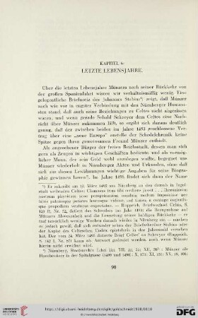 Kapitel 6: Letzte Lebensjahre