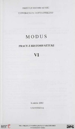 6: Modus: Prace z historii sztuki