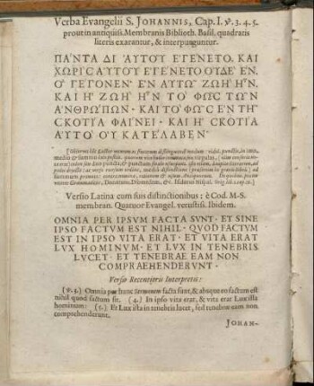 Verba Evangelii [...]