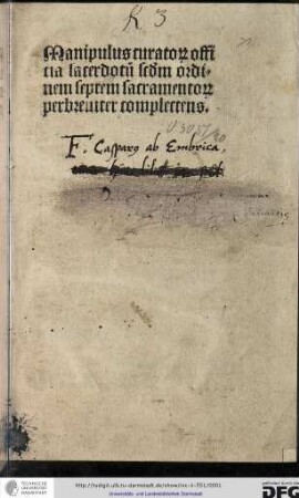 Manipulus curatorum