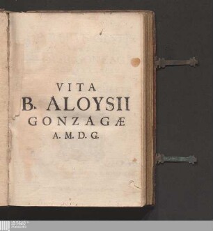 De Rebvs Gestis Beati Aloysii Gonzagæ E Societate Iesv