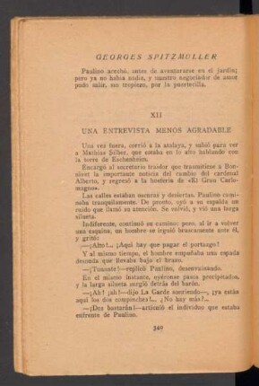 XII - Una entrevista menos agradable