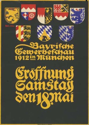 Bayrische Gewerbeschau 1912 in München