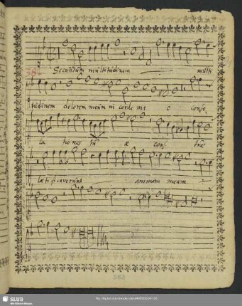 [Giacomo Moro:] Secundum multitudinem dolorum meorum