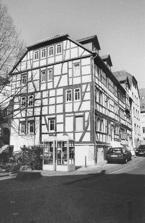 Wohnhaus, Fachwerk; Gelnhausen, Töpfergasse 1