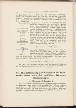 VII. Die Betrachtung der Pilzdecken als Stockwerksrahmen nach den amtlichen deutschen Bestimmungen.