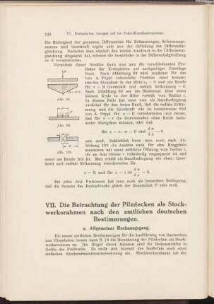 VII. Die Betrachtung der Pilzdecken als Stockwerksrahmen nach den amtlichen deutschen Bestimmungen.