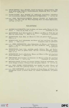Nachtrag (Nr. 1358-1373)