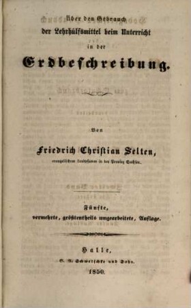 Hodegetisches Handbuch der Geographie : zum Schulgebrauch bearbeitet, 2