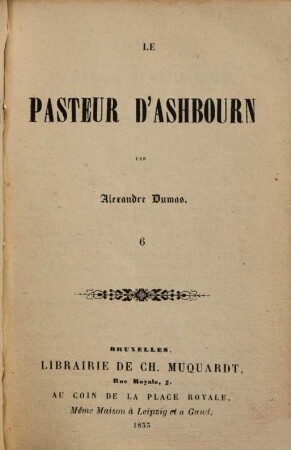 Le pasteur d'Ashbourn, 6