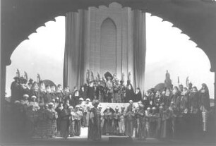 Der Barbier von Bagdad. Oper von Peter Cornelius nach eigenem Libretto. Staatsoper Dresden, Neuinszenierung 17.12.1928 : Schlußszene 2. Akt