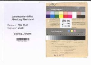 Entnazifizierung Johann Sewing , geb. 20.09.1889 (Holzfaeller)