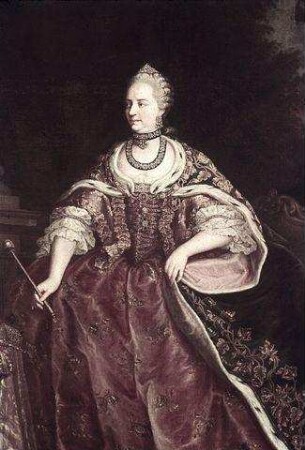 Kaiserin Maria Theresia im Großmeister-Ornat des Sankt Stephans-Ordens