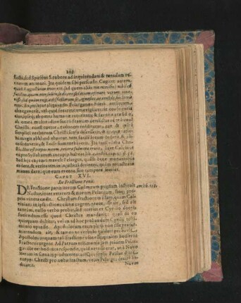Caput XVI. De Fractione Panis.