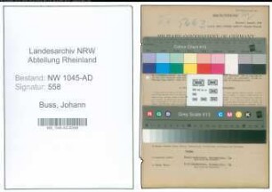 Entnazifizierung Johann Buss , geb. 10.08.1902 (Maschinist)