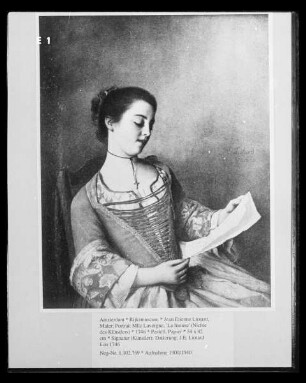 Portrait Mlle Lavergne, 'La liseuse' (Nichte des Künstlers)
