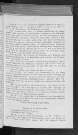 Sitzung vom 6. Februar 1883.