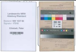 Entnazifizierung Peter Erbsloeh , geb. 09.12.1907 (Amtsgerichtsrat)