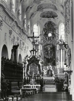 Blick in die Klosterkirche von Ochsenhausen