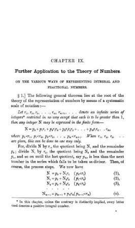 Chapter IX. Further Applications to the Theory of Numbers.