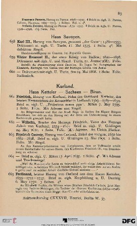 Kurland (Nr. 661-673)