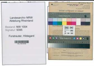 Entnazifizierung Hildegard Forstreuter , geb. 26.02.1921 (Stenotypist)