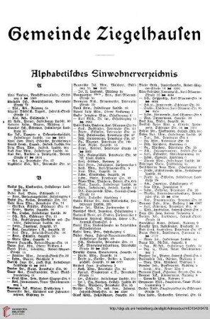 Gemeinde Ziegelhausen