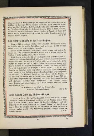 Die russischen Angriffe an der Karpathenfront.