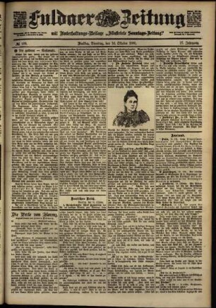 Ausgabe vom Dienstag, den 16. Oktober 1900.