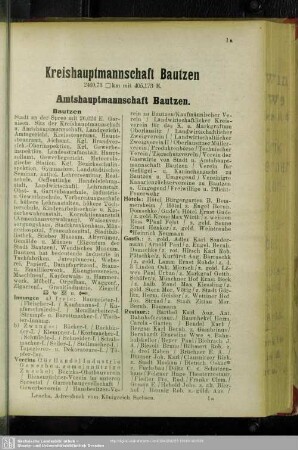 Kreishauptmannschaft Bautzen