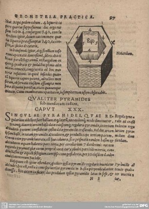 QUALITER PYRAMIDES sub mensuram cadant. CAPUT XXX.