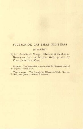 Sucesos de las Islas Filipinas (concluded)