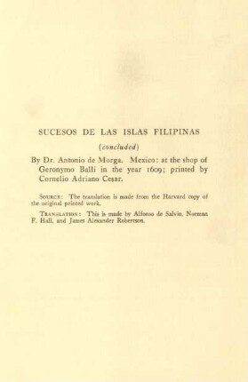 Sucesos de las Islas Filipinas (concluded)