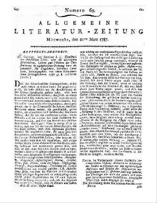 Beckmann, J.: Über die Naturlehre. 2. Aufl. Göttingen: Vandenhoek 1785