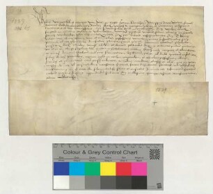 Dem Propste zu St. Johannis Dr. Joh. Knutzen präsentieren die Bürgermeister für eine Vikarie am Hochaltar der Gertrudenkapelle den Mindener Presbiter Garlacus Schrepken [lat].