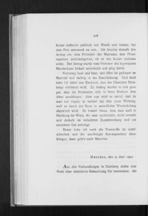 München, den 9. Juni 1900