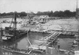 Wehr- und Kanalbaustelle Wieblingen