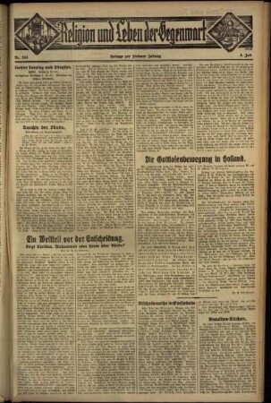 Dritte Ausgabe vom Sonntag, den 08. Juli 1934.