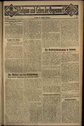 Dritte Ausgabe vom Sonntag, den 08. Juli 1934.