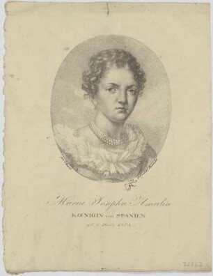 Bildnis der Maria Josepha Amalia, Koenigin von Spanien