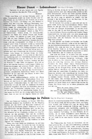 Blauer Dunst - Lebenskunst