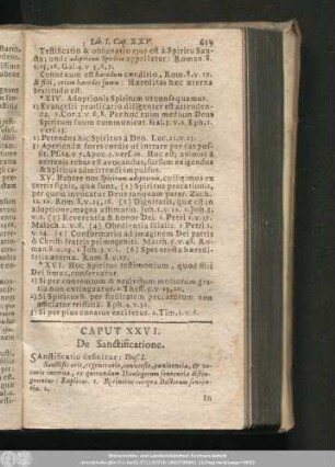 Caput XXVI. De Sanctificatione.