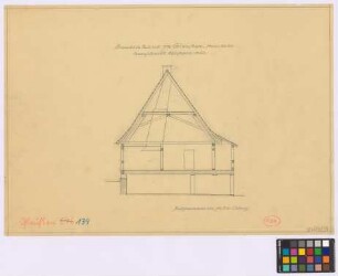 Gleußen (Landkreis Coburg): Bauernhaus, Haus Nummer 33. Wohnhaus (Querschnitt)