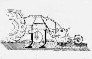 Schemazeichnung: Bodenbearbeitungsgerät, Grubber, Kurzgrubber