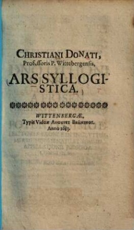 Ars syllogistica