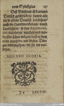 Diss Büchlein ist darumb Deutsch geschrieben/ damit alle die/so allein Deutsch verstenen/...