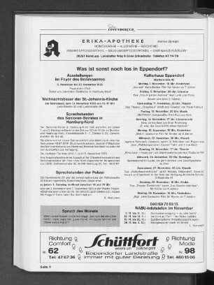 Was ist sonst noch los in Eppendorf?