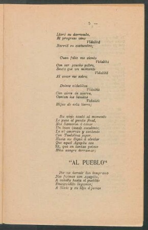 "Al pueblo"