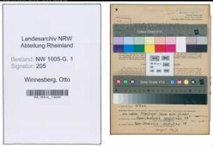 Entnazifizierung Otto Winnesberg , geb. 20.10.1886 (Landwirt)