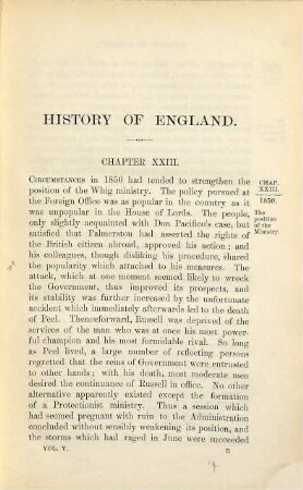 A history of England from the conclusion of the great war in 1815, 5